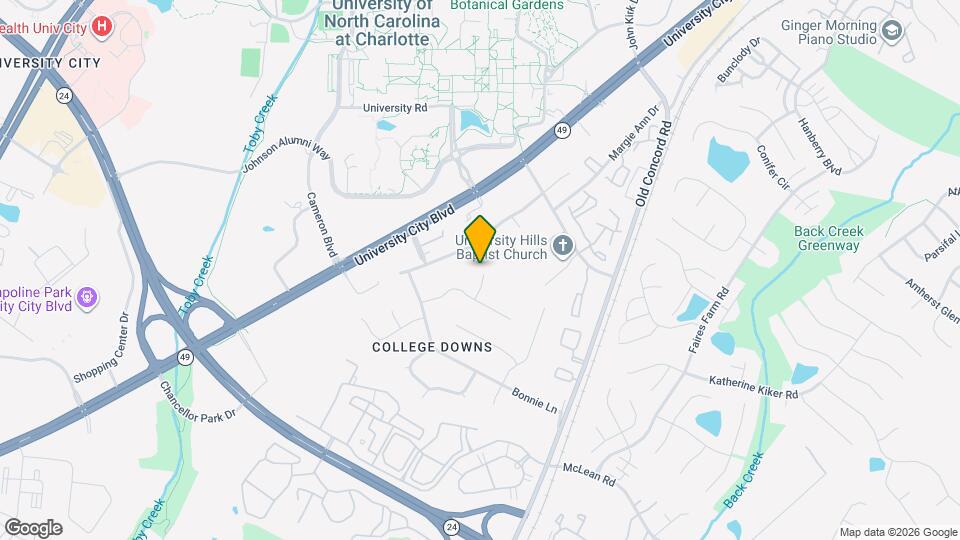 1204 Ogden Pl Map and Location Details