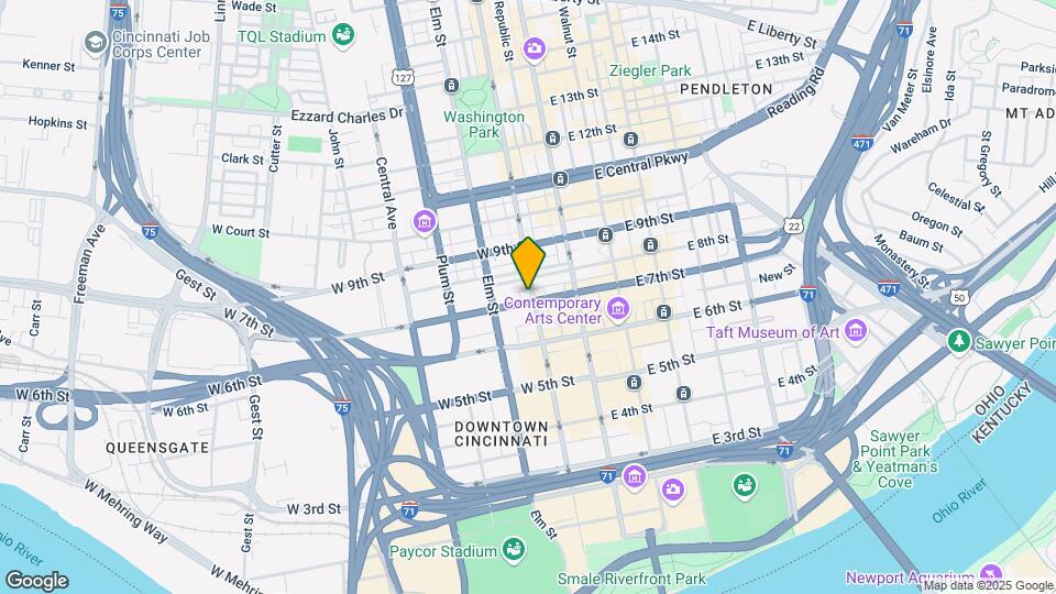 106 W 7th St Mapa y Detalles de la Ubicación