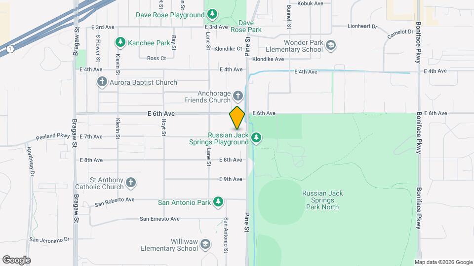 4613 E 7th Ave, Unit B Map and Location Details