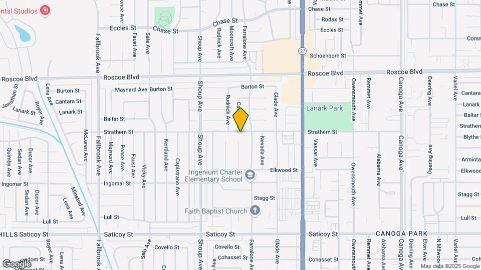 22222 Strathern St Map and Location Details