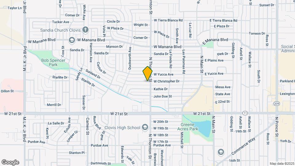 805 W Christopher Dr Map and Location Details