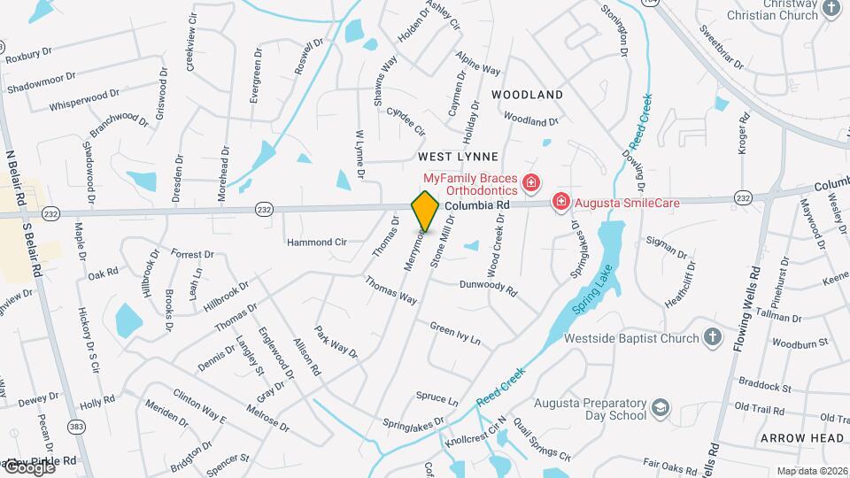 208 Merrymont Dr Map and Location Details