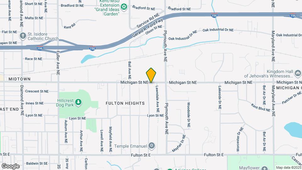 1706 Michigan St NE Map and Location Details