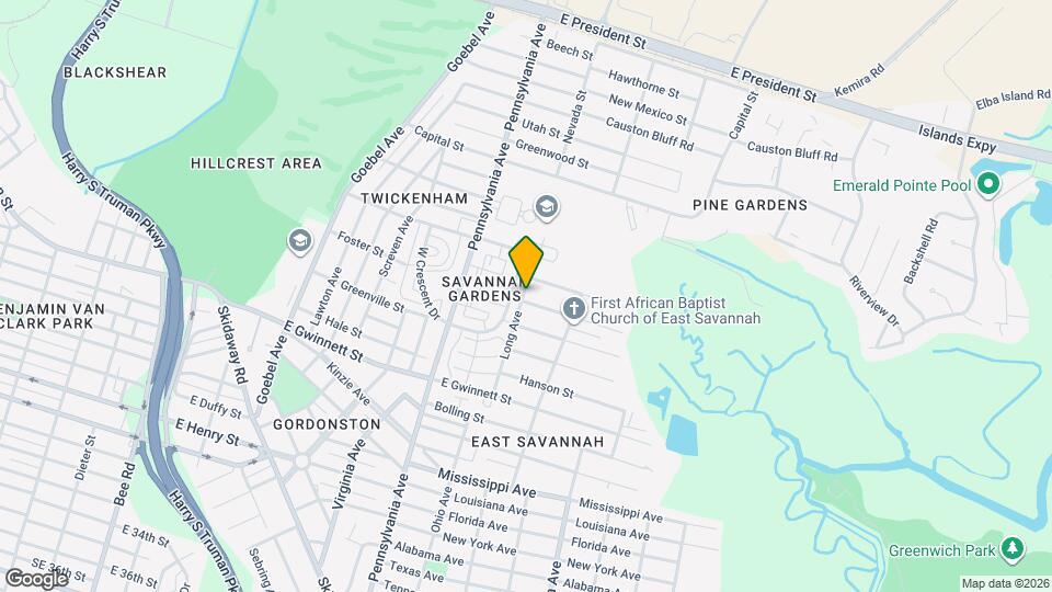 2102 Auburn St Map and Location Details