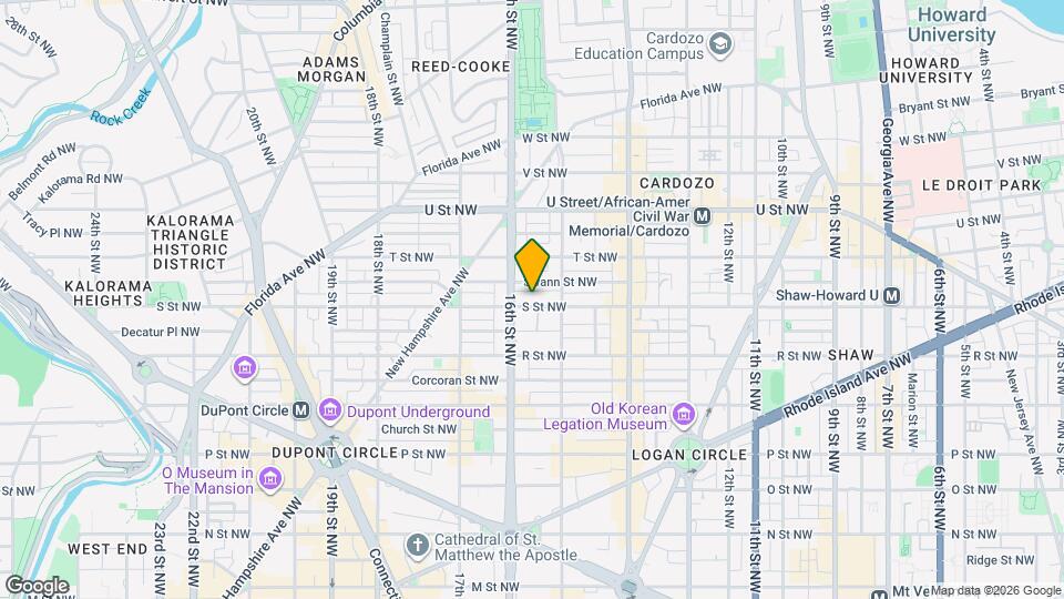 1531 S St NW, Unit SI ID682P Map and Location Details