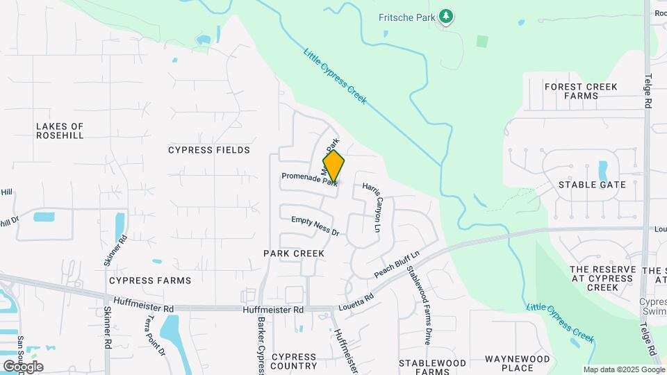 16707 Promenade Park Map and Location Details