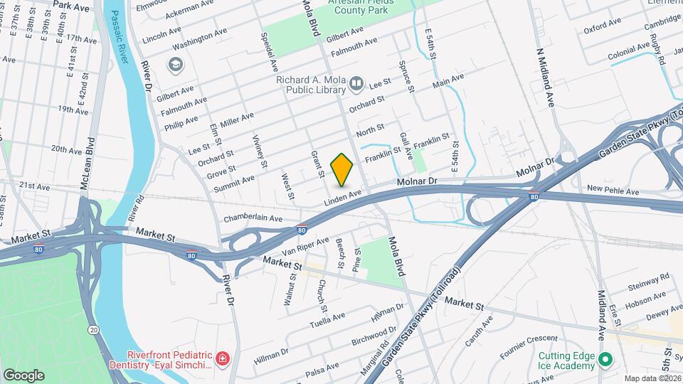 73 Linden Ave Map and Location Details