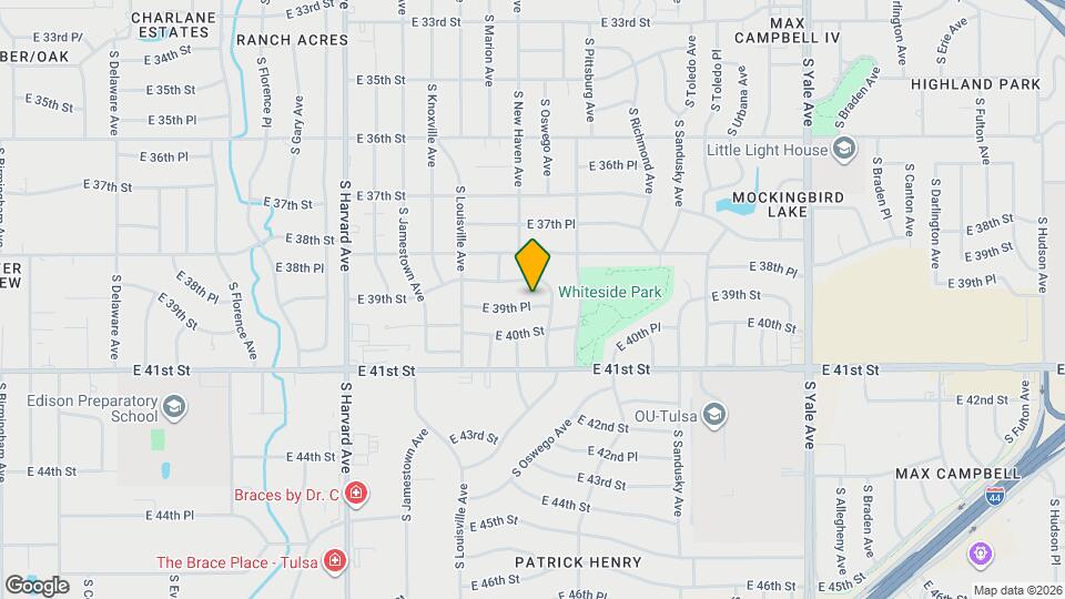 3761 E 39th Pl Map and Location Details