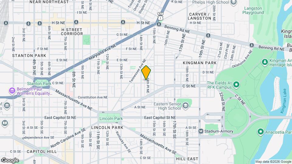 1414 C St NE Mapa y Detalles de la Ubicación