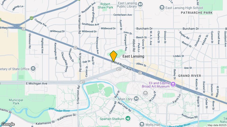 251 W Grand River Ave Map and Location Details