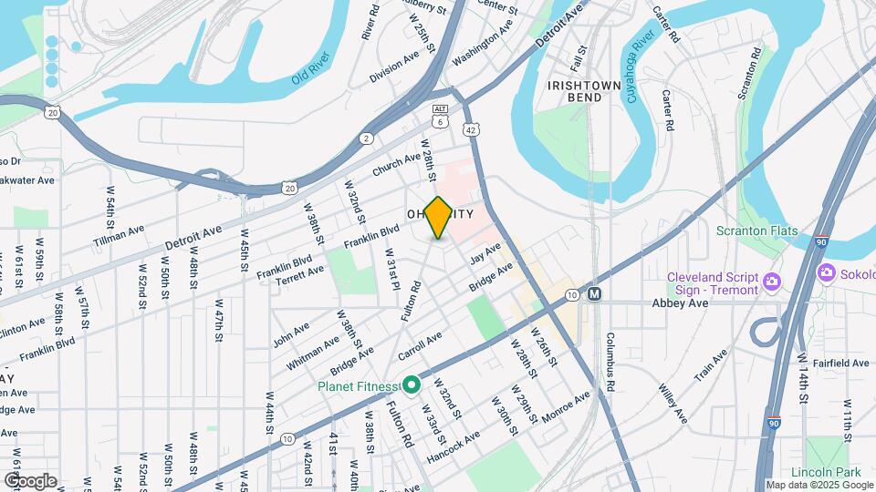 1701 Fulton Rd Mapa y Detalles de la Ubicación