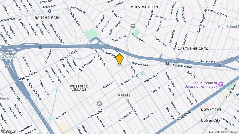 10460 National Blvd Map and Location Details
