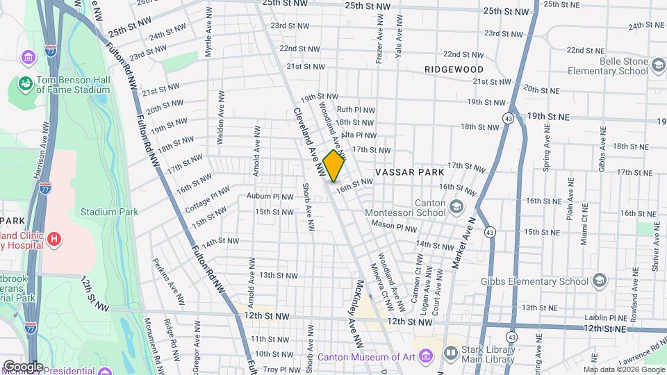 1606 Cleveland Ave NW Map and Location Details