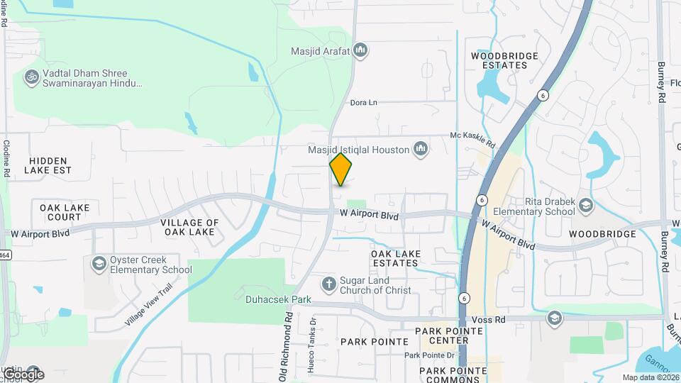 Hanover Sugar Land Mapa y Detalles de la Ubicación
