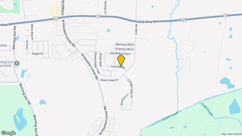 10195 Tall Hickory Dr Map and Location Details