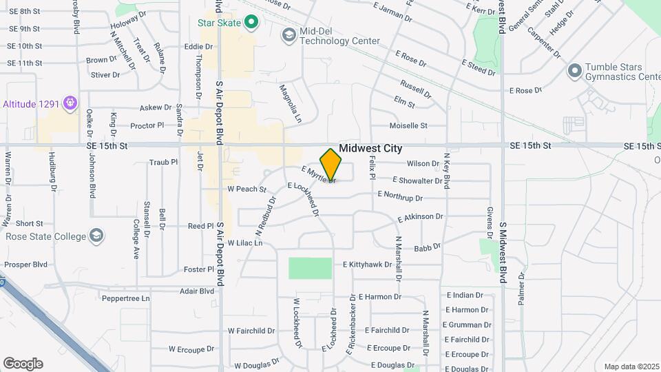 206 E Myrtle Dr Map and Location Details