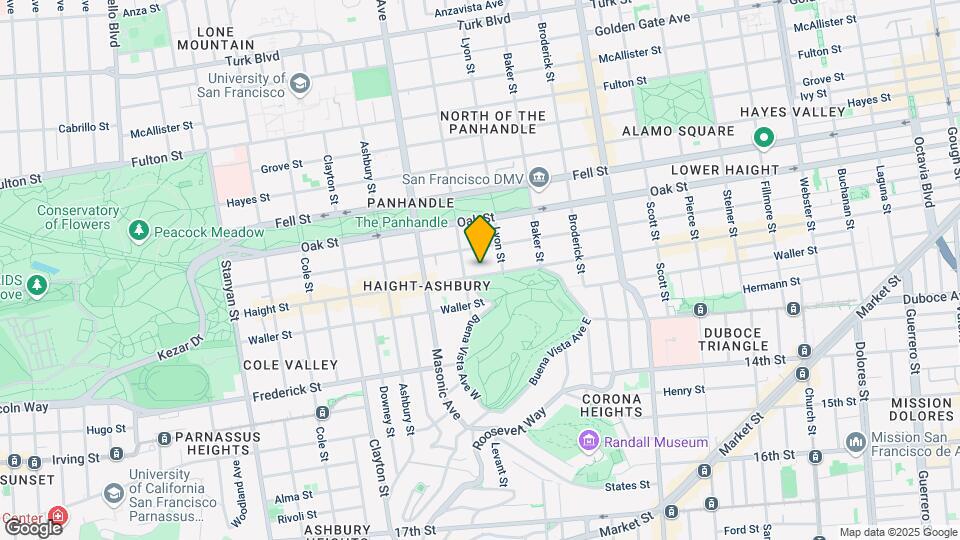 1260 Haight St Map and Location Details