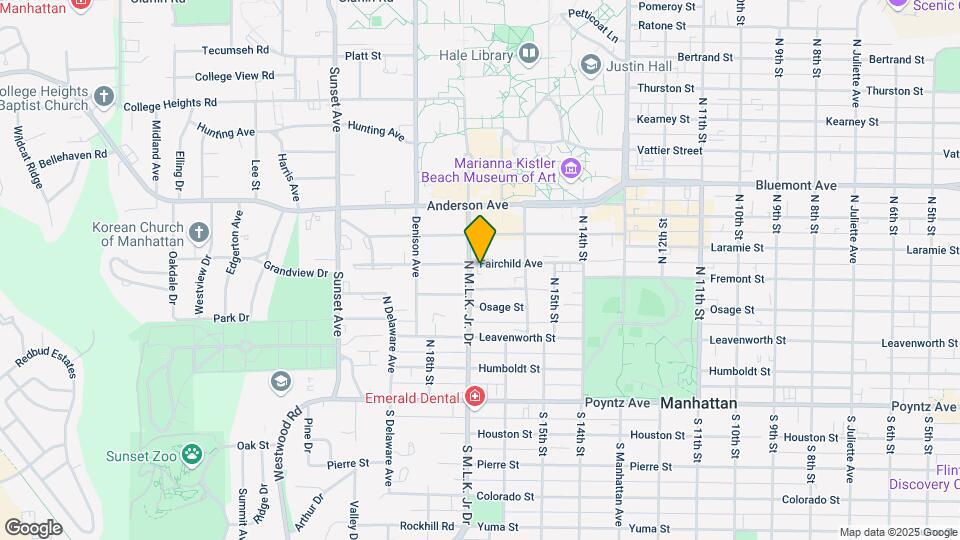 1641 Fairchild Ave Map and Location Details