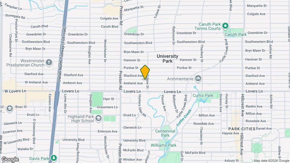 4004 Amherst Ave Map and Location Details