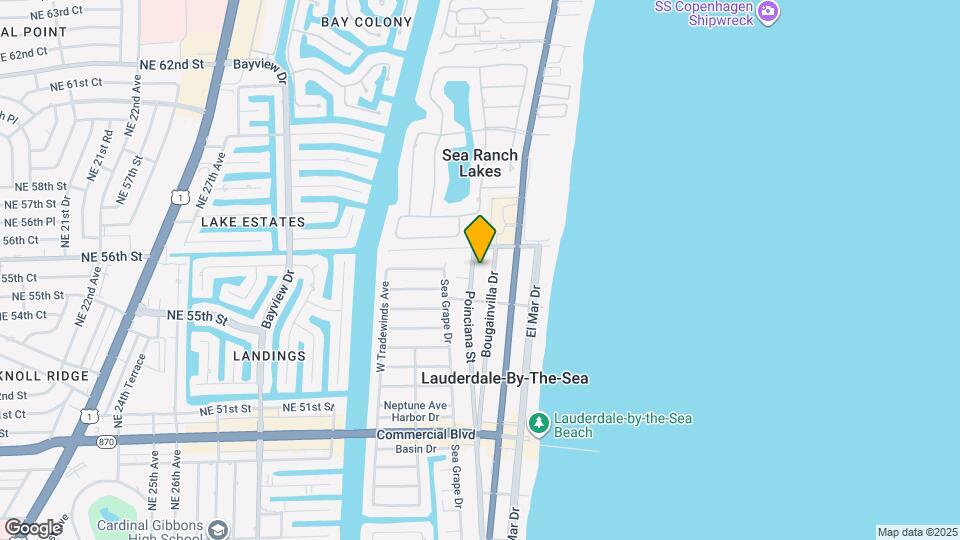 4630 Poinciana St Map and Location Details