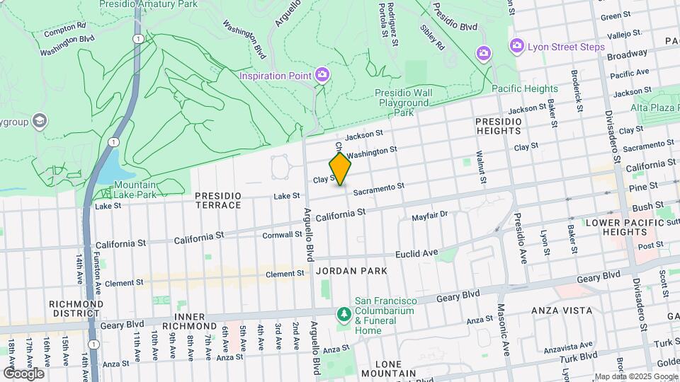 3910 Sacramento St Map and Location Details