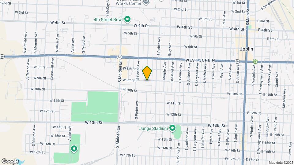 1230 W 9th St Map and Location Details