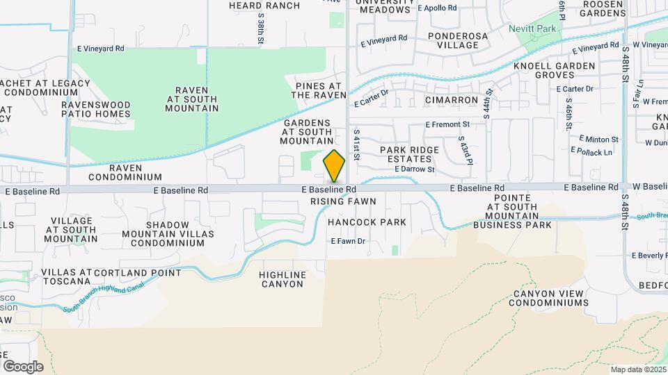 3900 E Baseline Rd Map and Location Details