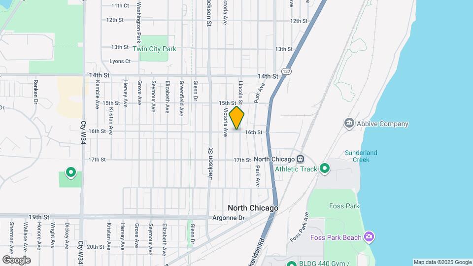 1600 Lincoln St Map and Location Details