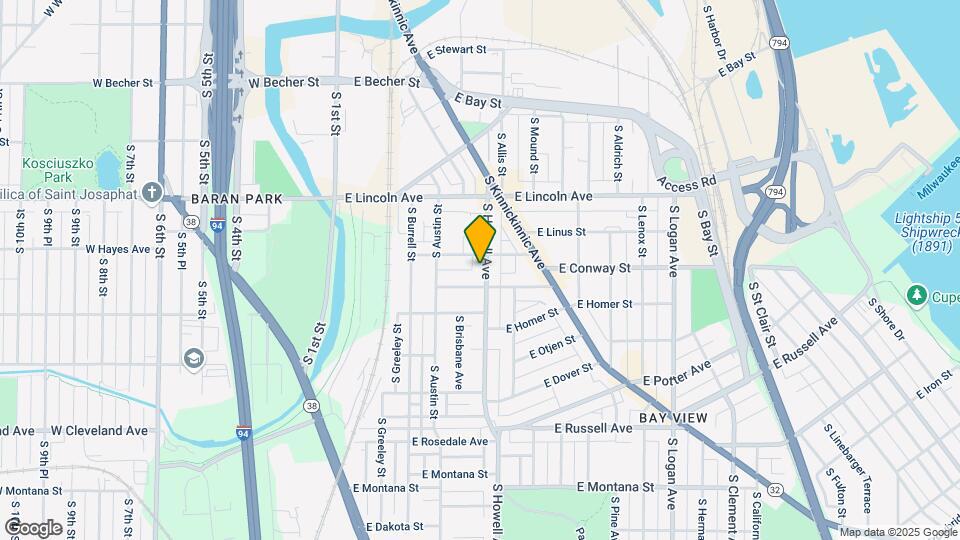 2417 S Howell Ave Map and Location Details