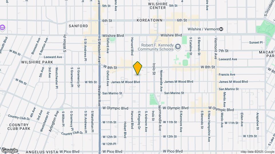 845 S. Kingsley Mapa y Detalles de la Ubicación