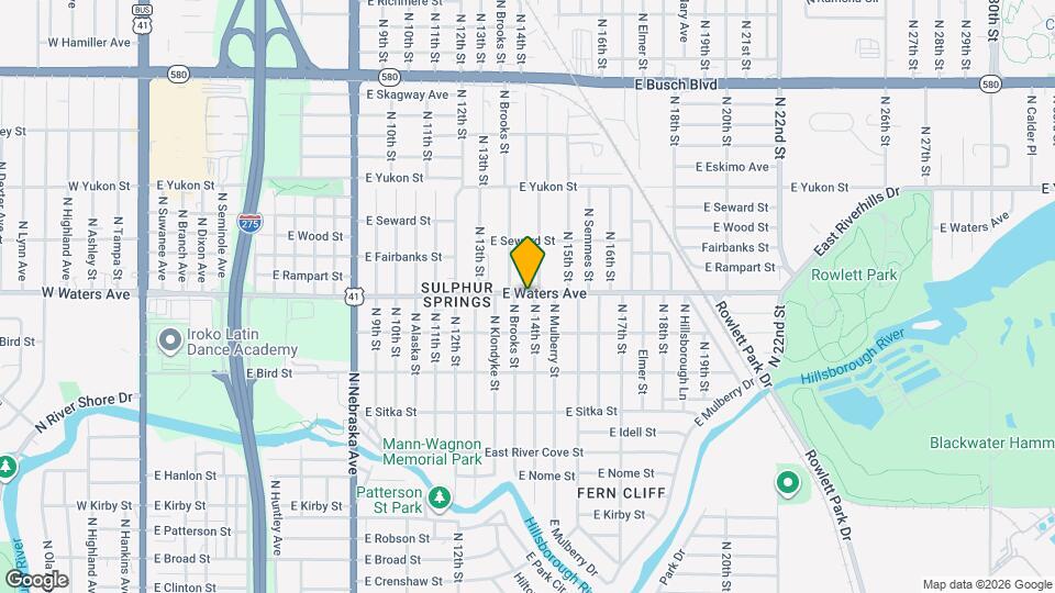 1409 E Waters Ave Map and Location Details