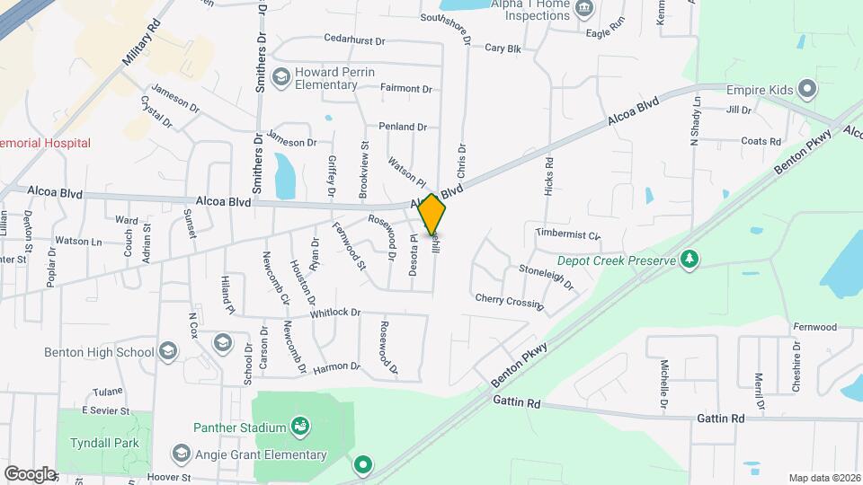 820 Edgehill Map and Location Details