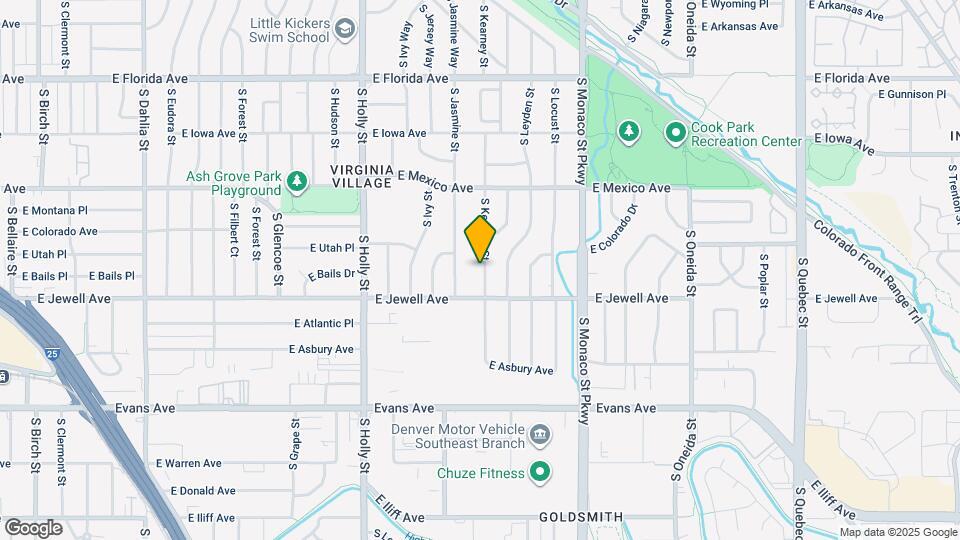 1859 S Kearney St Map and Location Details