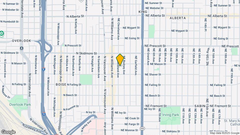 4058 NE Cleveland Ave Map and Location Details
