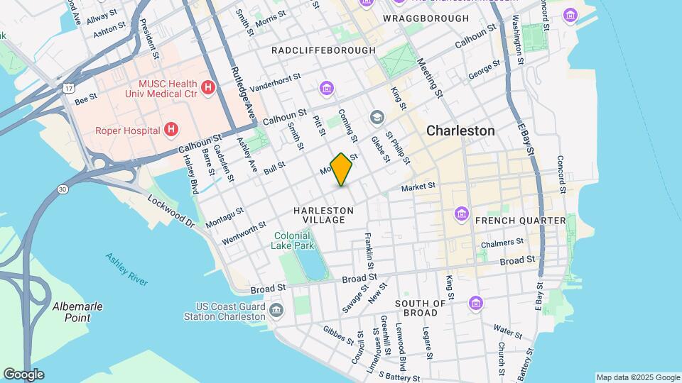 Downtown Charleston Rental Investment Map and Location Details