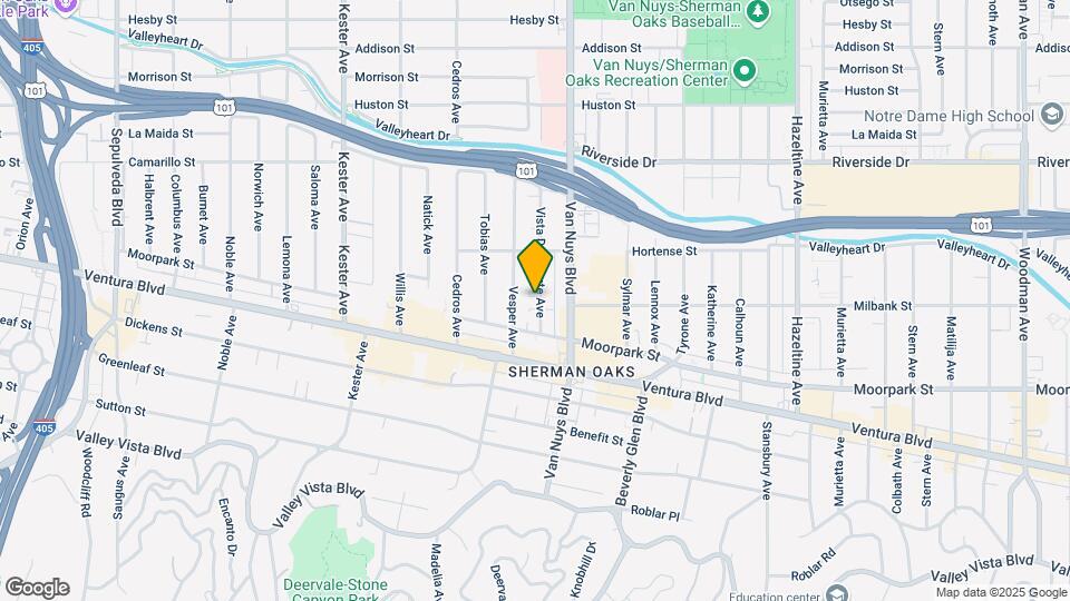 4501 Vista Del Monte Map and Location Details