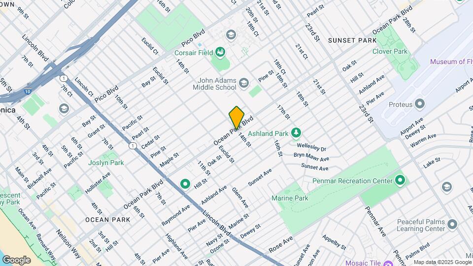 1352 Ocean Park Blvd Mapa y Detalles de la Ubicación