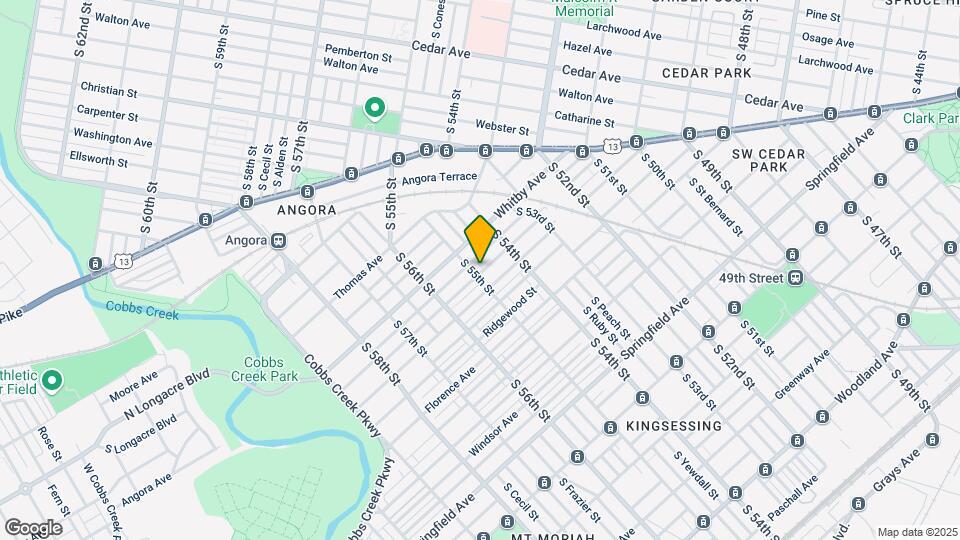 1033 S 55th St Map and Location Details