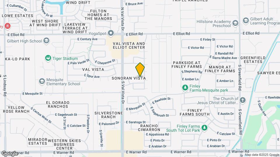 1719 E Amber Ln Map and Location Details