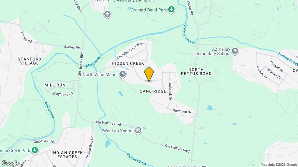3200 Hidden Creek Dr Mapa y Detalles de la Ubicación