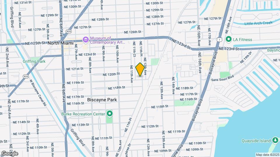 1155 NE 119th St Map and Location Details