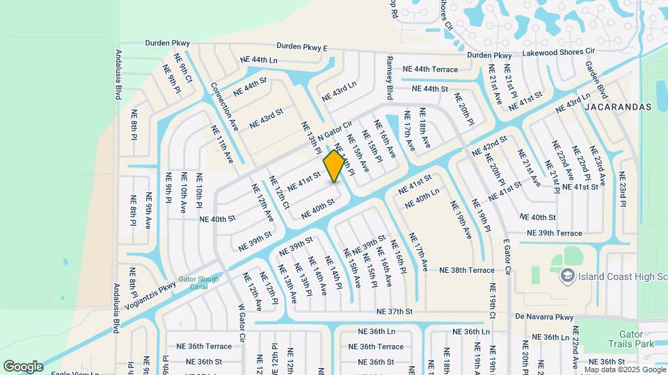 1260 NE 40th Terrace Map and Location Details