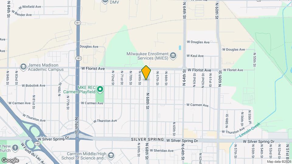 5919 N 68th St Map and Location Details