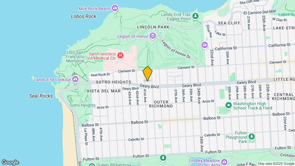 7630 Geary Blvd Map and Location Details