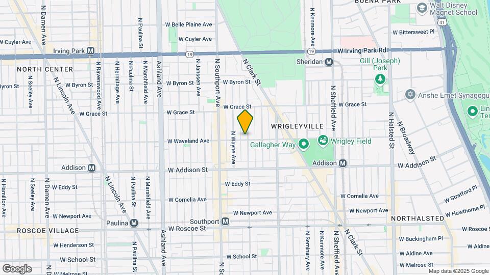 3702 N Lakewood Ave Map and Location Details