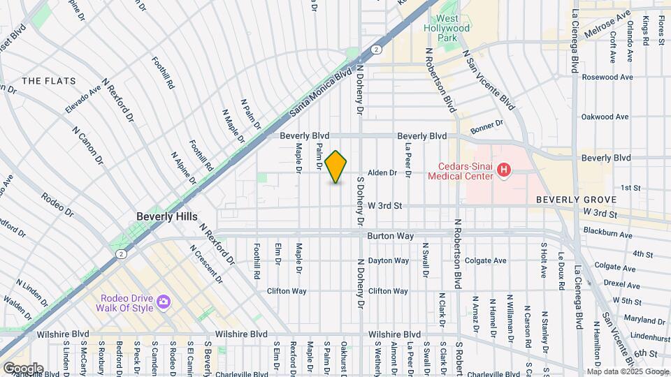 343 N Oakhurst Dr Mapa y Detalles de la Ubicación