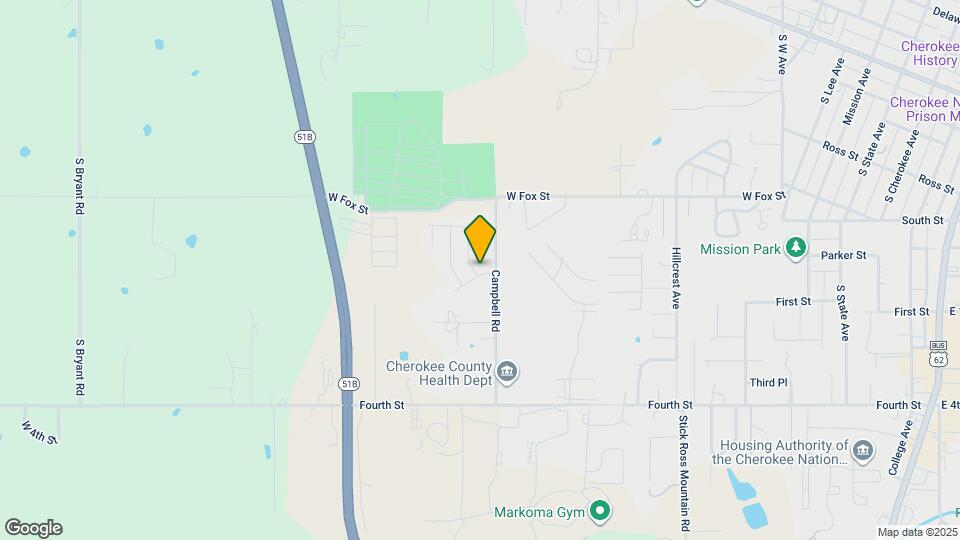 1331 W Ozark Map and Location Details