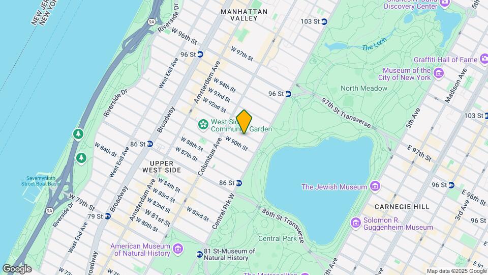 38 W 91st St Map and Location Details