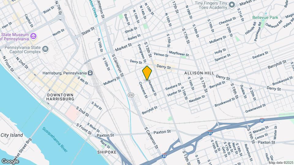 1215 Kittatinny St Map and Location Details