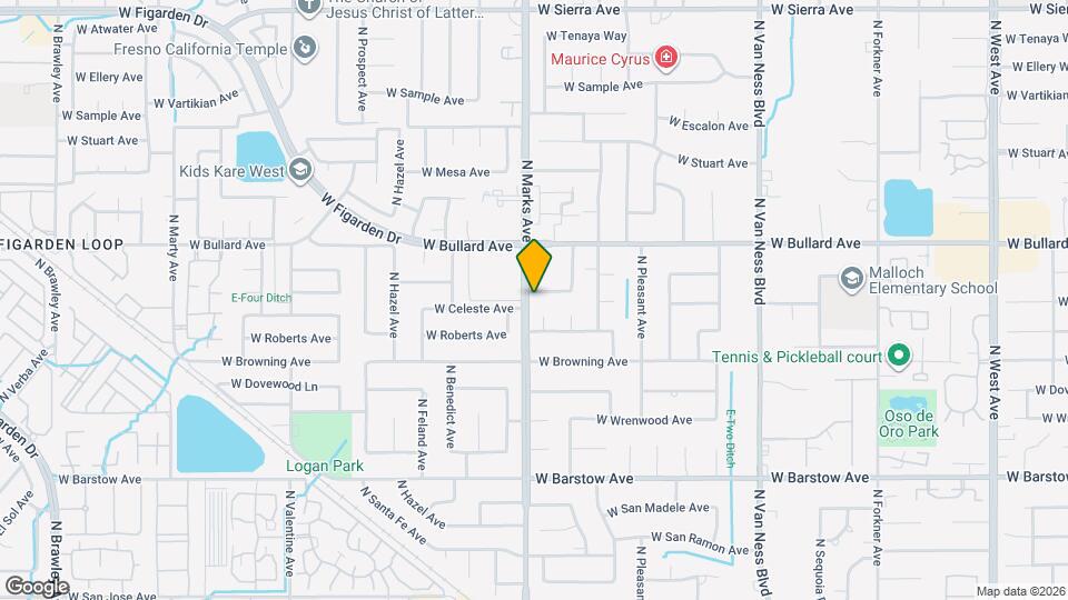 2803 W Celeste Ave, Unit #4 Mapa y Detalles de la Ubicación